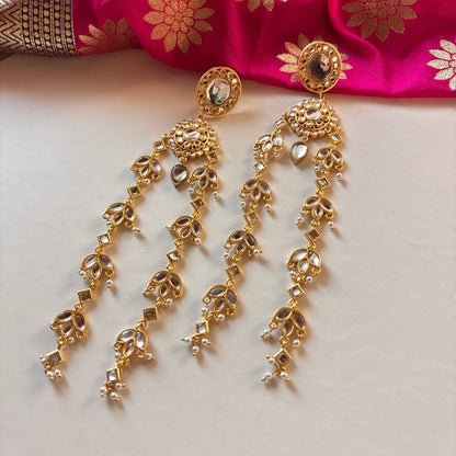 Chaand Roop Shoulder Grazers with Mirror Polki