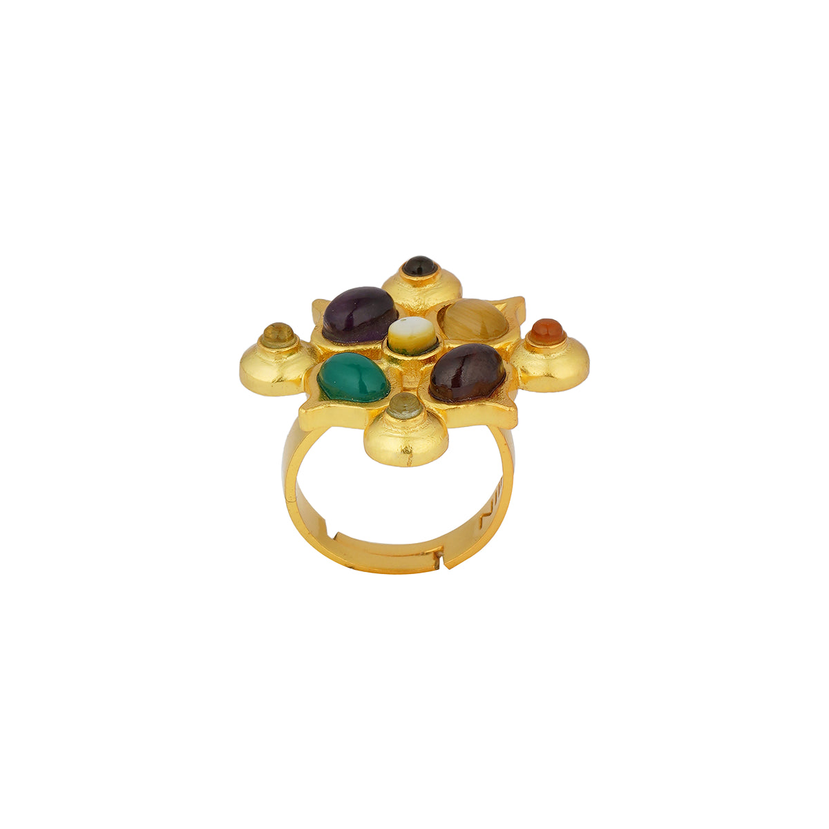 Astrological Certified 18k Gold Navaratna Men Ring - Gleam Jewels | Rings  for men, Mens gold rings, Men diamond ring