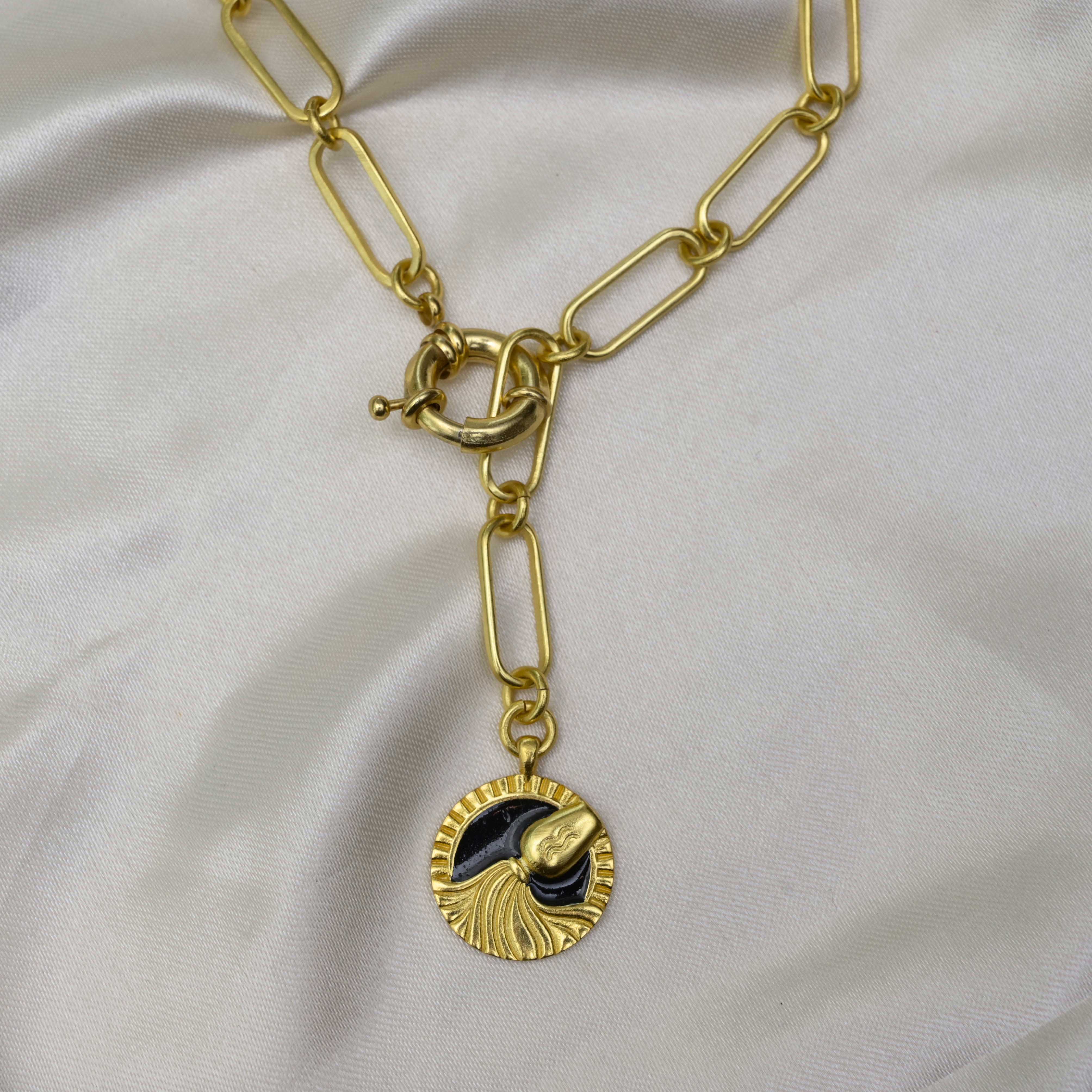 Vintage Gold Graduated-Twist Rope Necklace | 17 3/8