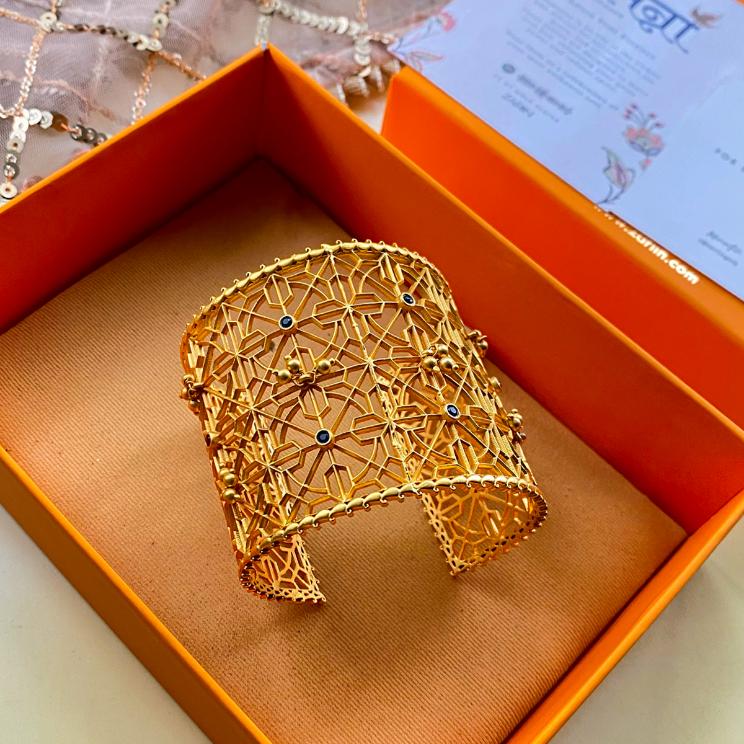 Grace in Gold Cuff Bracelet