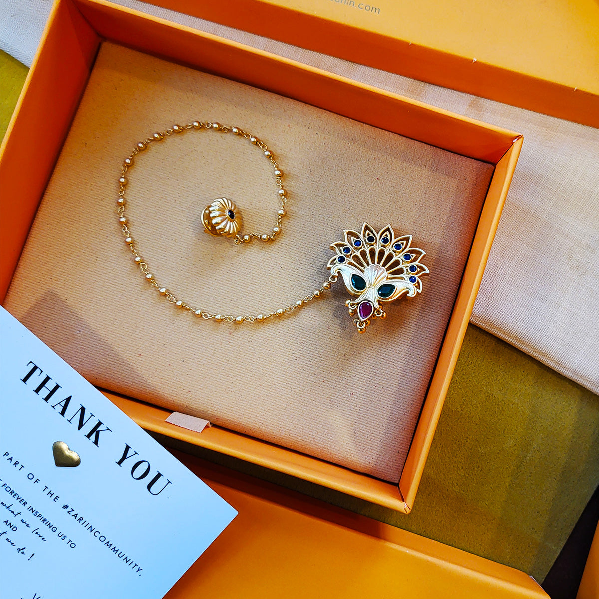 Peacock's Glory Brooch Pin for Men