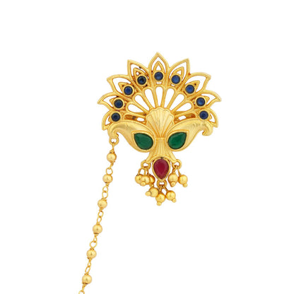 Peacock's Glory Brooch Pin for Men