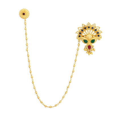 Peacock's Glory Brooch Pin for Men