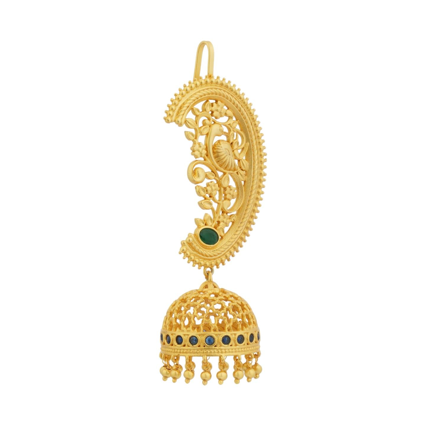 Opulent Heritage Jhumkas with Ear Cuff
