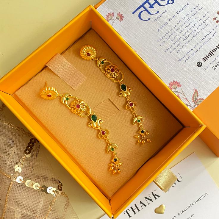 Gulbahaar Statement Earrings