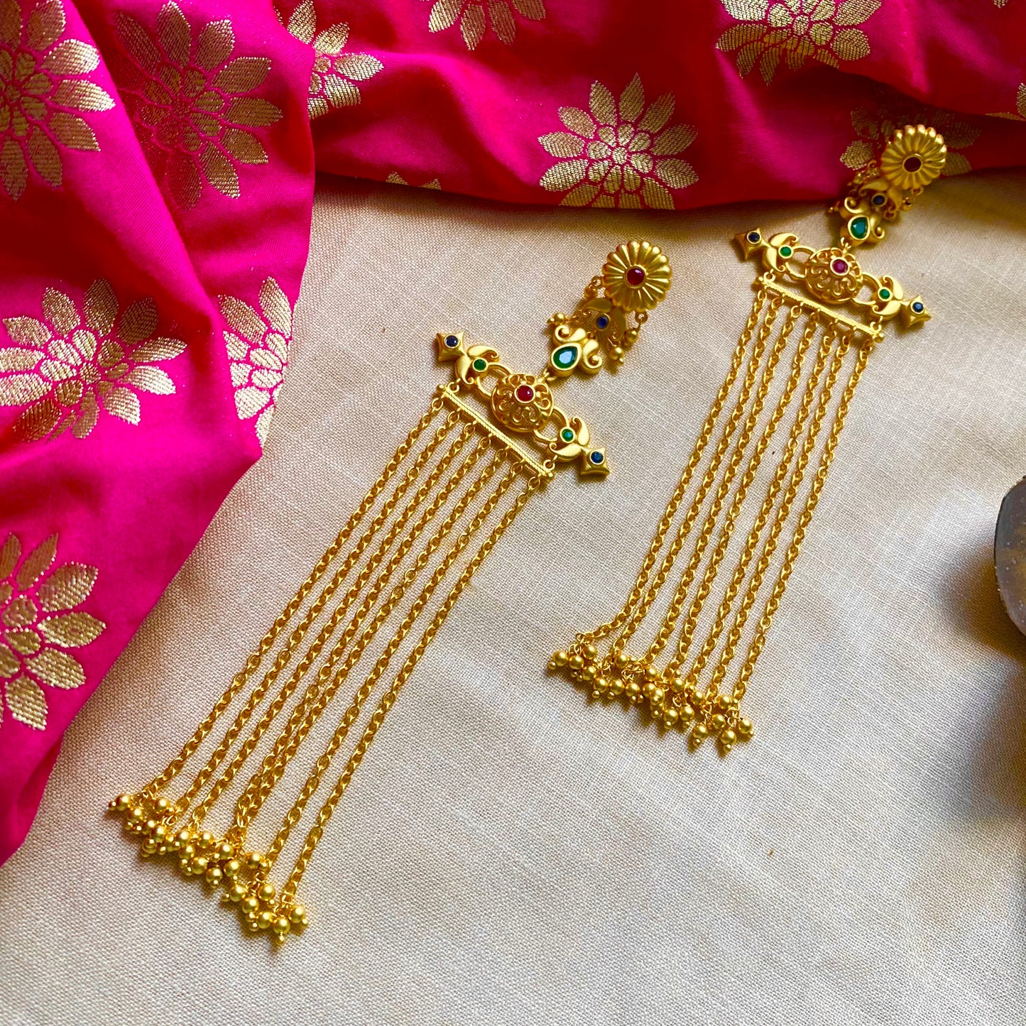 Veil of Glamour Statement Earrings