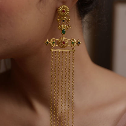 Veil of Glamour Statement Earrings