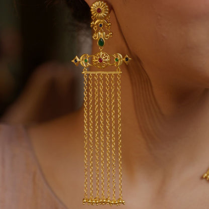 Veil of Glamour Statement Earrings