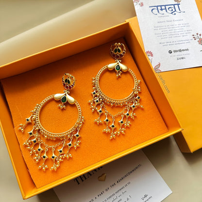 Poetic Dance Hoop Earrings