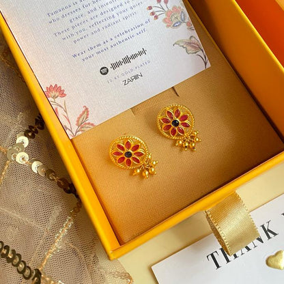 Flowers of Passion Stud Earrings