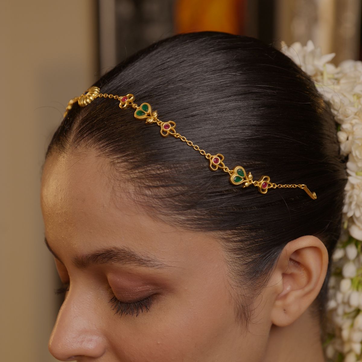 Regal Crown Gift Set with Maang Tikka and Maatha Patti