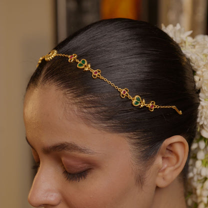 Regal Crown Gift Set with Maang Tikka and Maatha Patti