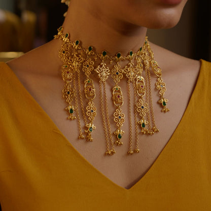 Dancing Drapes Statement Necklace