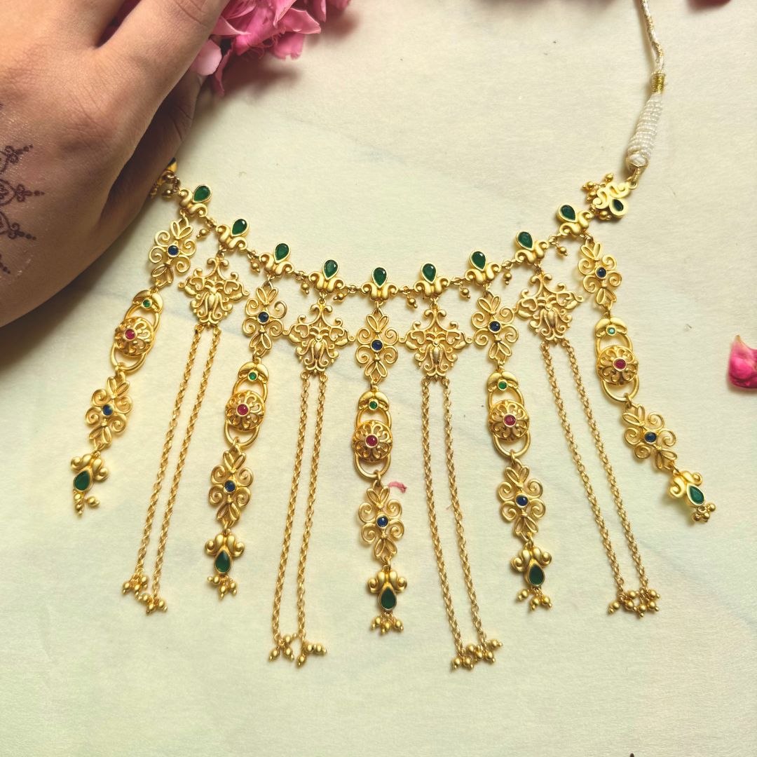 Dancing Drapes Statement Necklace