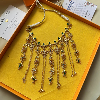 Dancing Drapes Statement Necklace