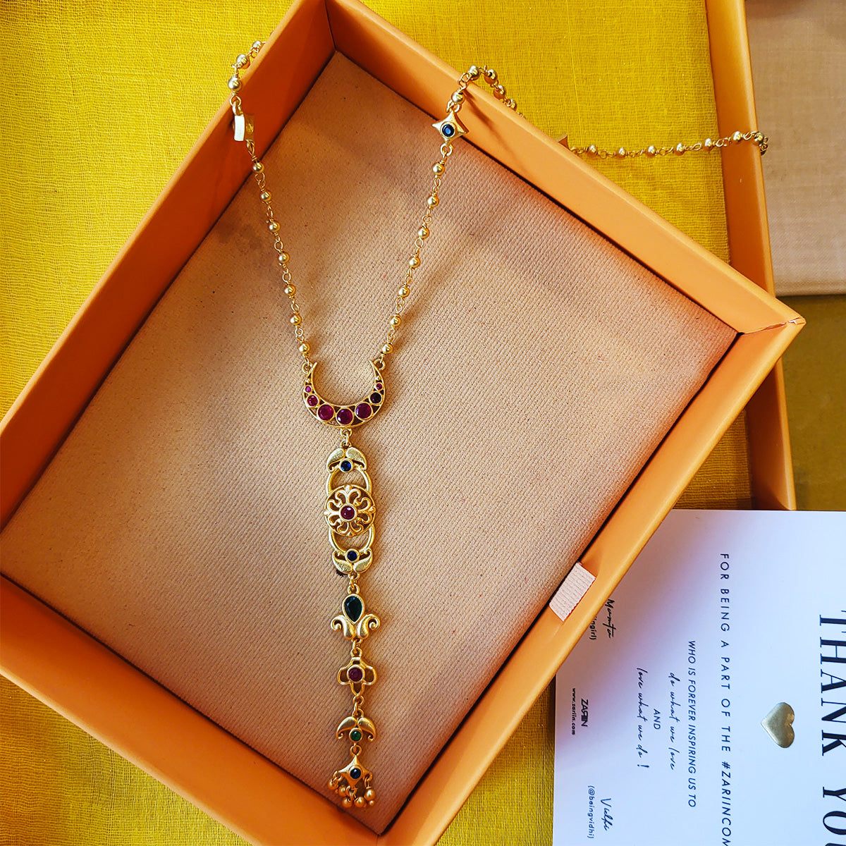 Moonlit Grace Lariat Necklace