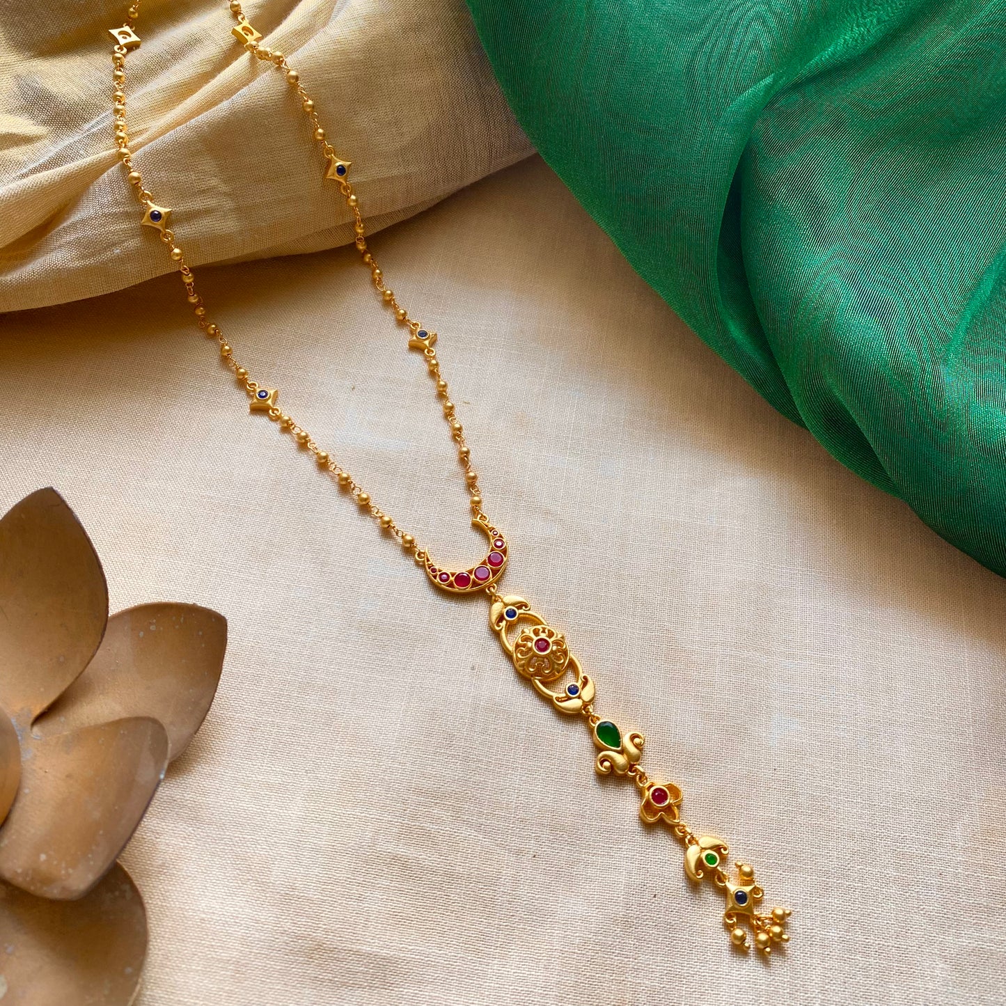 Moonlit Grace Lariat Necklace