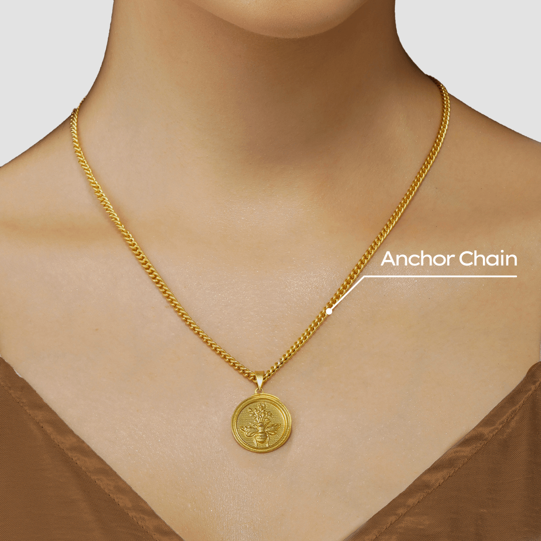 Power of Belief Coin Necklace Wisdom and Romance