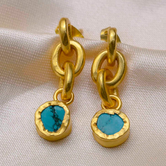 All About You Turquoise Earrings