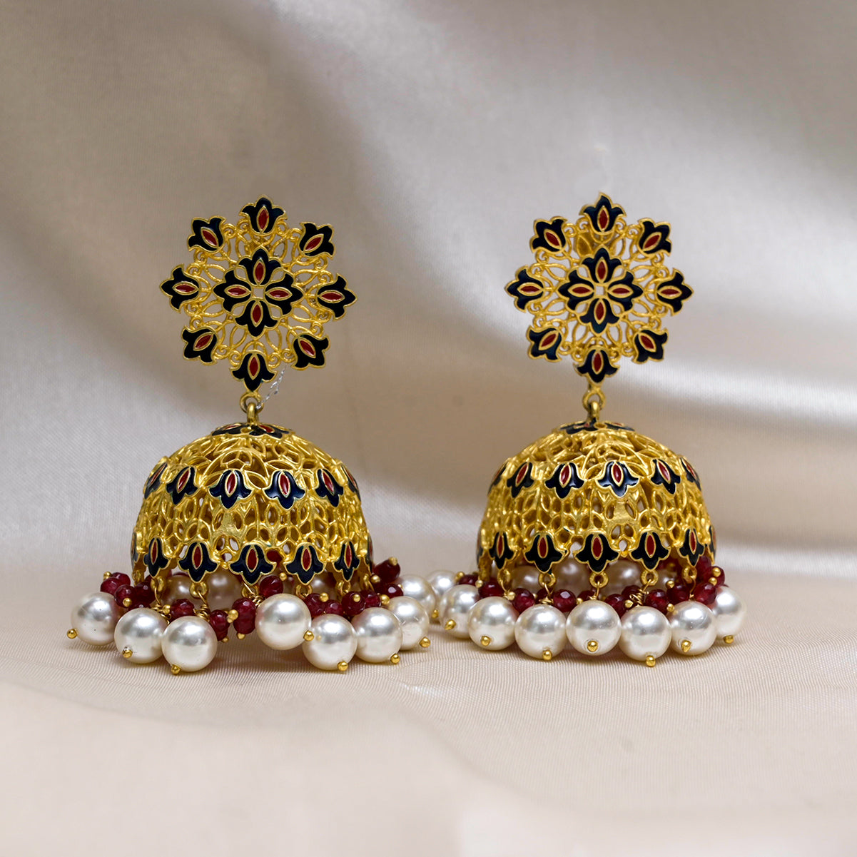 Back to Roots Floral Jhumka