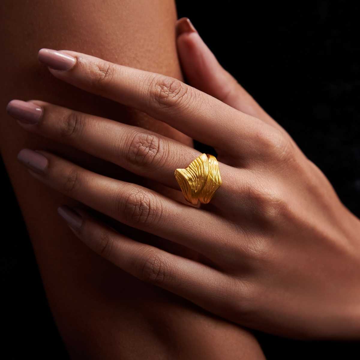 Bold in Gold Goldtone Statement Ring