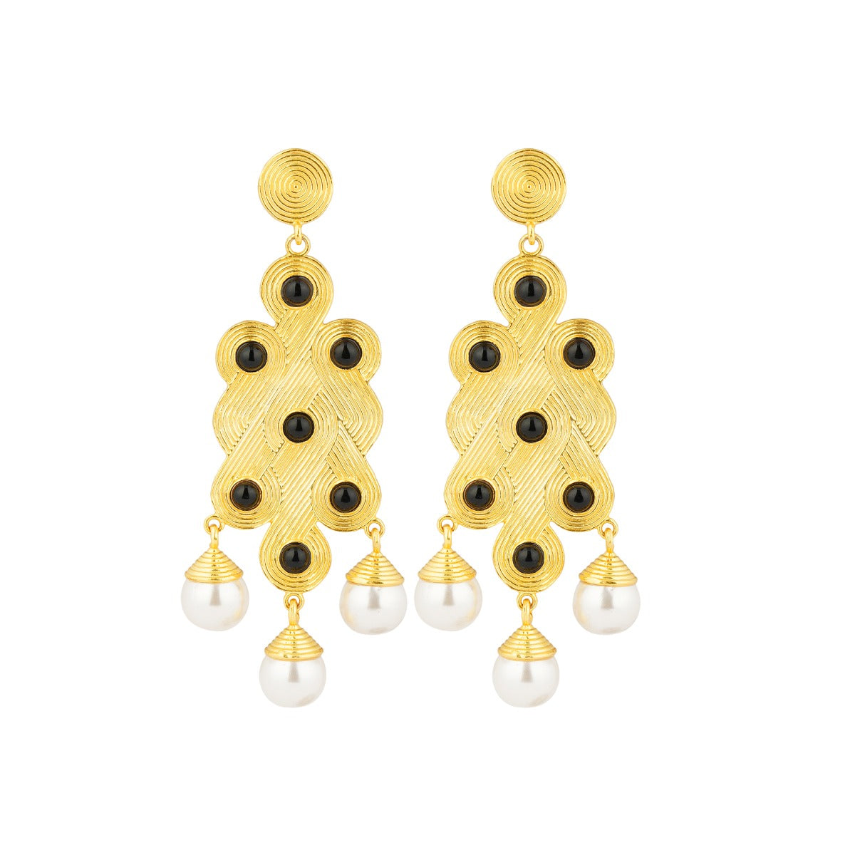 Top 261+ pearl chandelier earrings