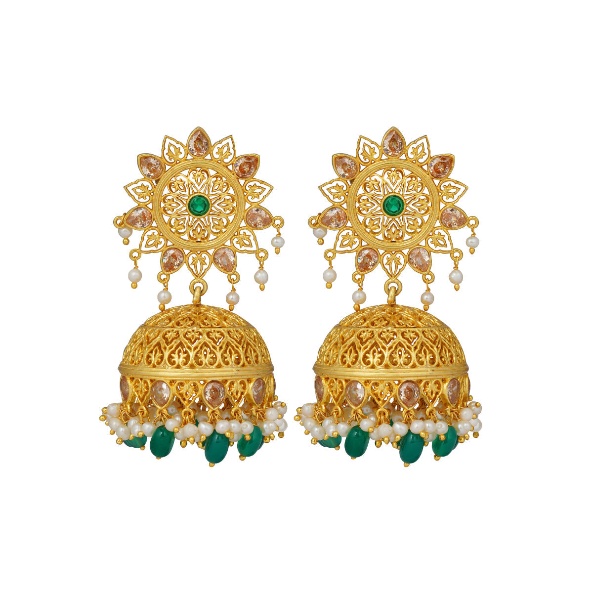 Buy Jhumka Earrings, Indian Earrings, South Indian Earrings, Indian  Jewelry, Bridal Earrings, Kemp Earring, Peacock Earrings Gold Jhumka Earring  Online in India - Etsy