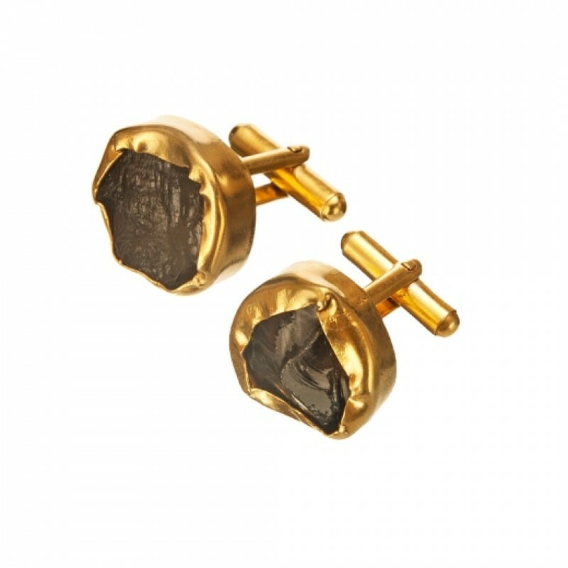 Cuff Links with Smoky Topaz