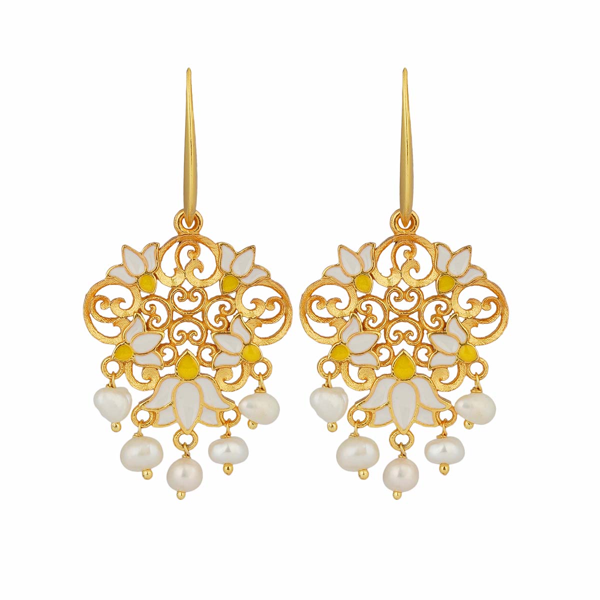 Dreamy Dream Catcher Clear Quartz Crystal 16 Karat Gold Earrings – Baddest  Bish Ever