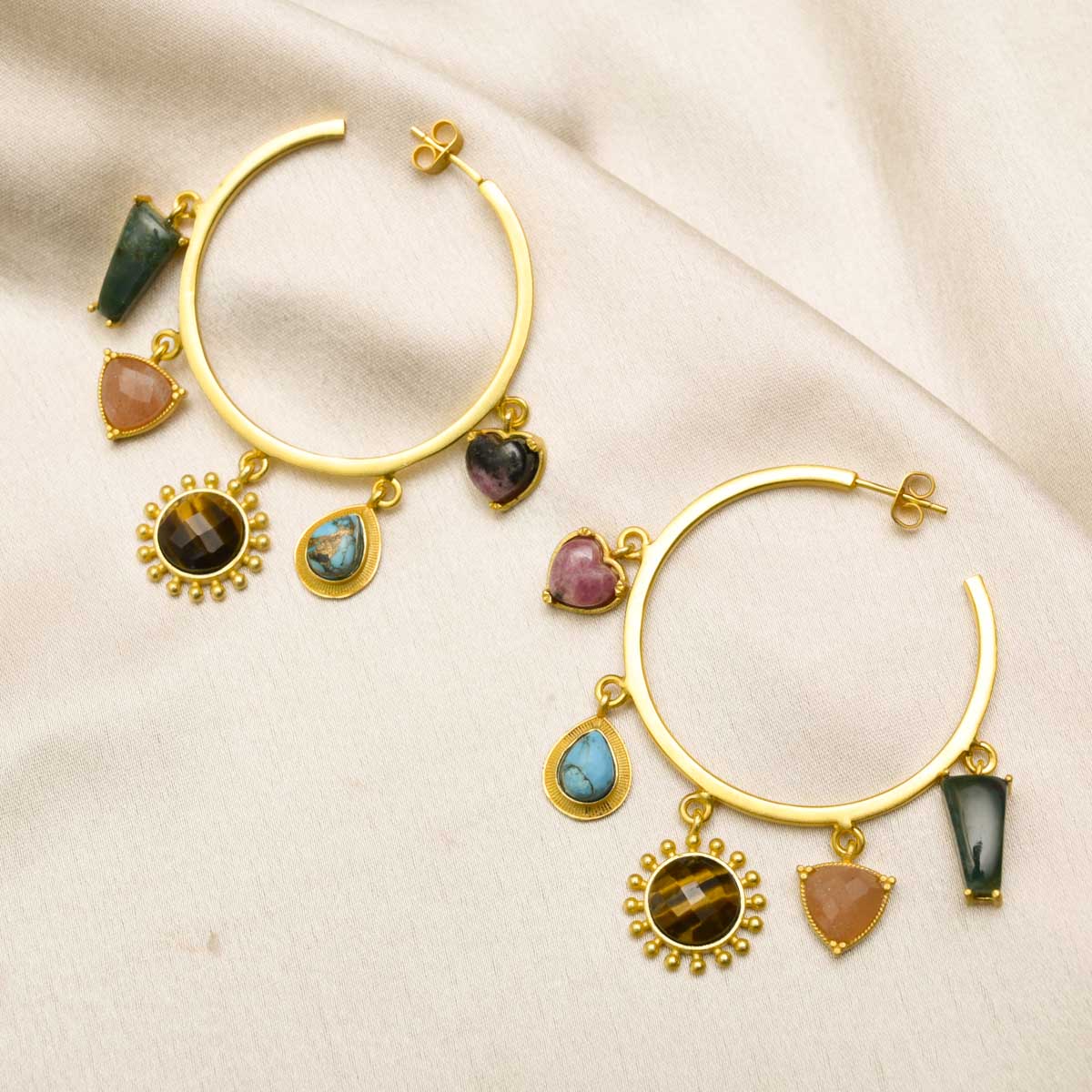 Hemali 22KT Gold Hoop Earrings Jewellery India Online  CaratLanecom