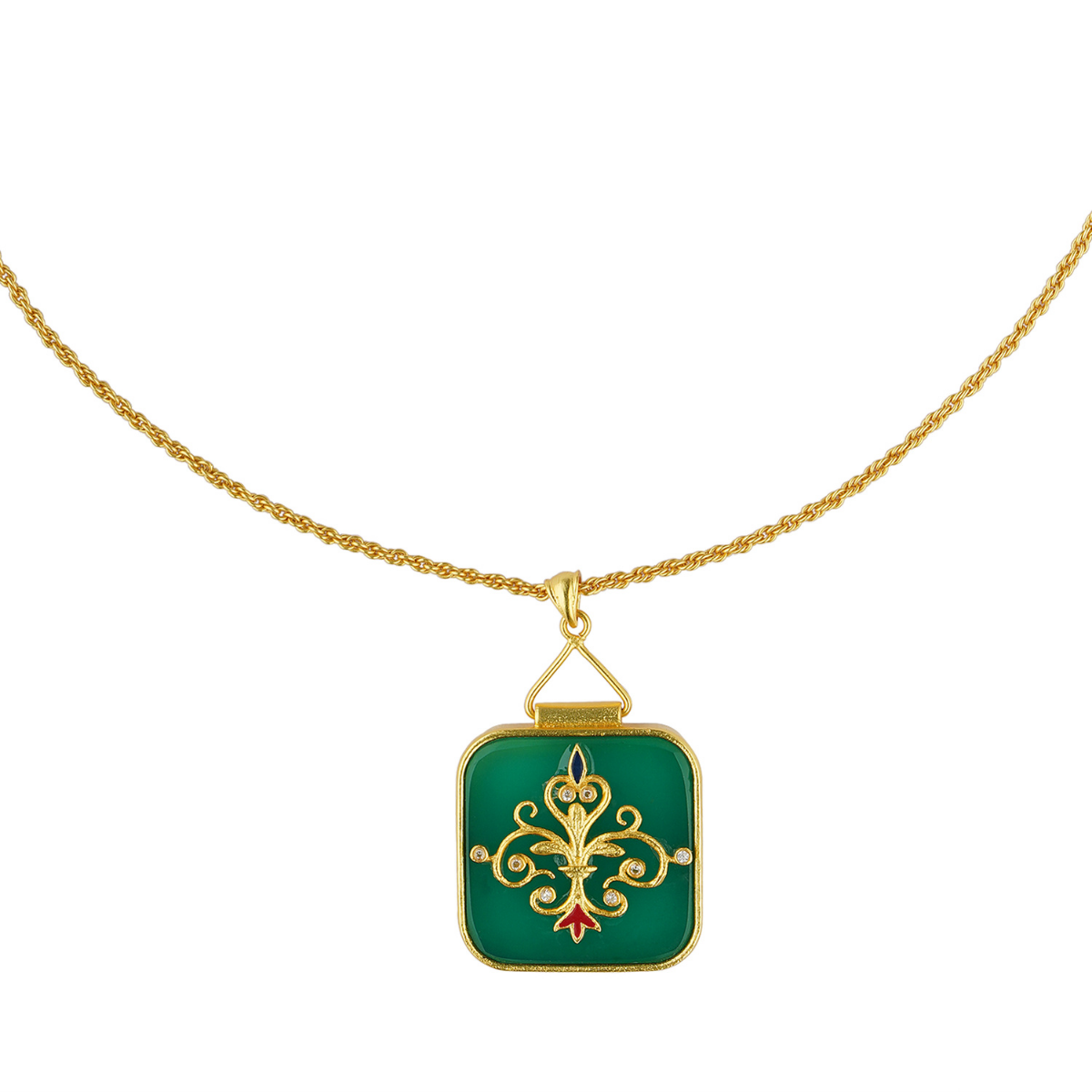 The emerald dream gold necklace – SoftDream Jewellery