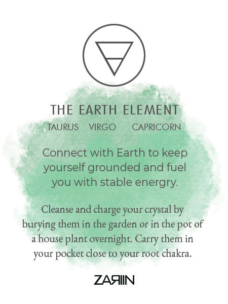 Element of Earth Necklace- For Taurus, Virgo, Capricorn Zodiac Signs