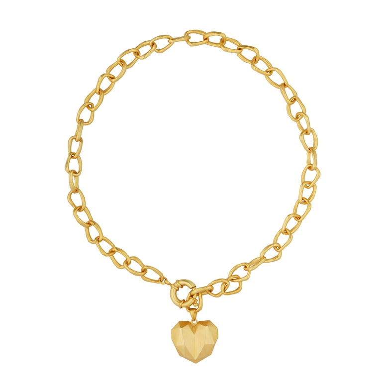 Heart Link Chain Necklace - 40cm – BE.ARUM