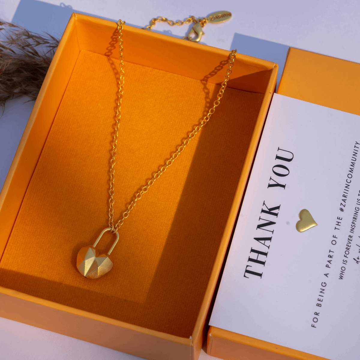 Necklace - All Chain x Lock Pendant | 18K Yellow Gold – Marzia Empire