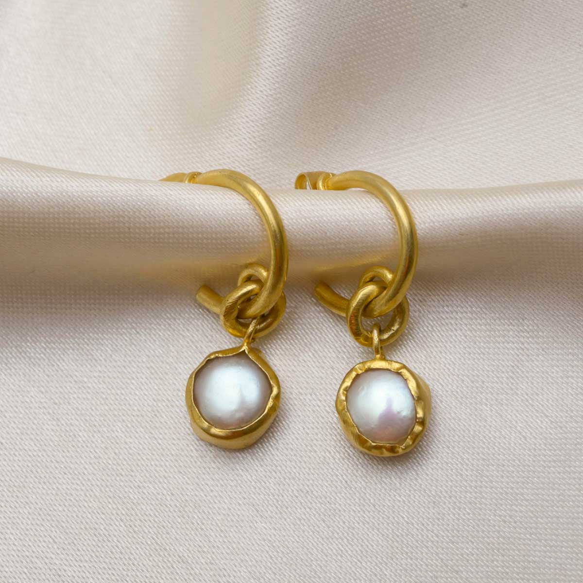 Hue Them White Earrings