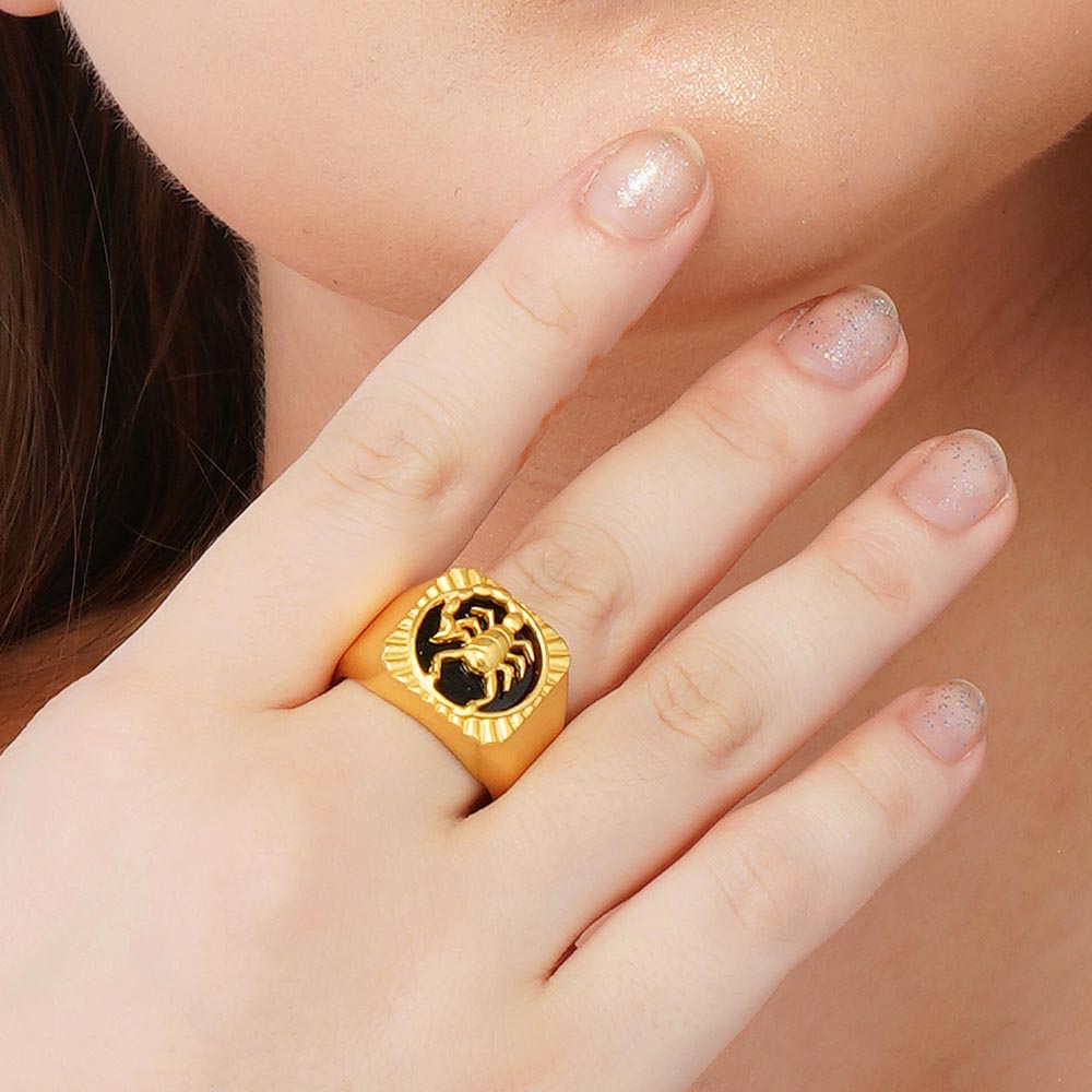 Libra Gold&Bold mens ring