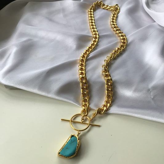 Link Me Up Turquoise Necklace