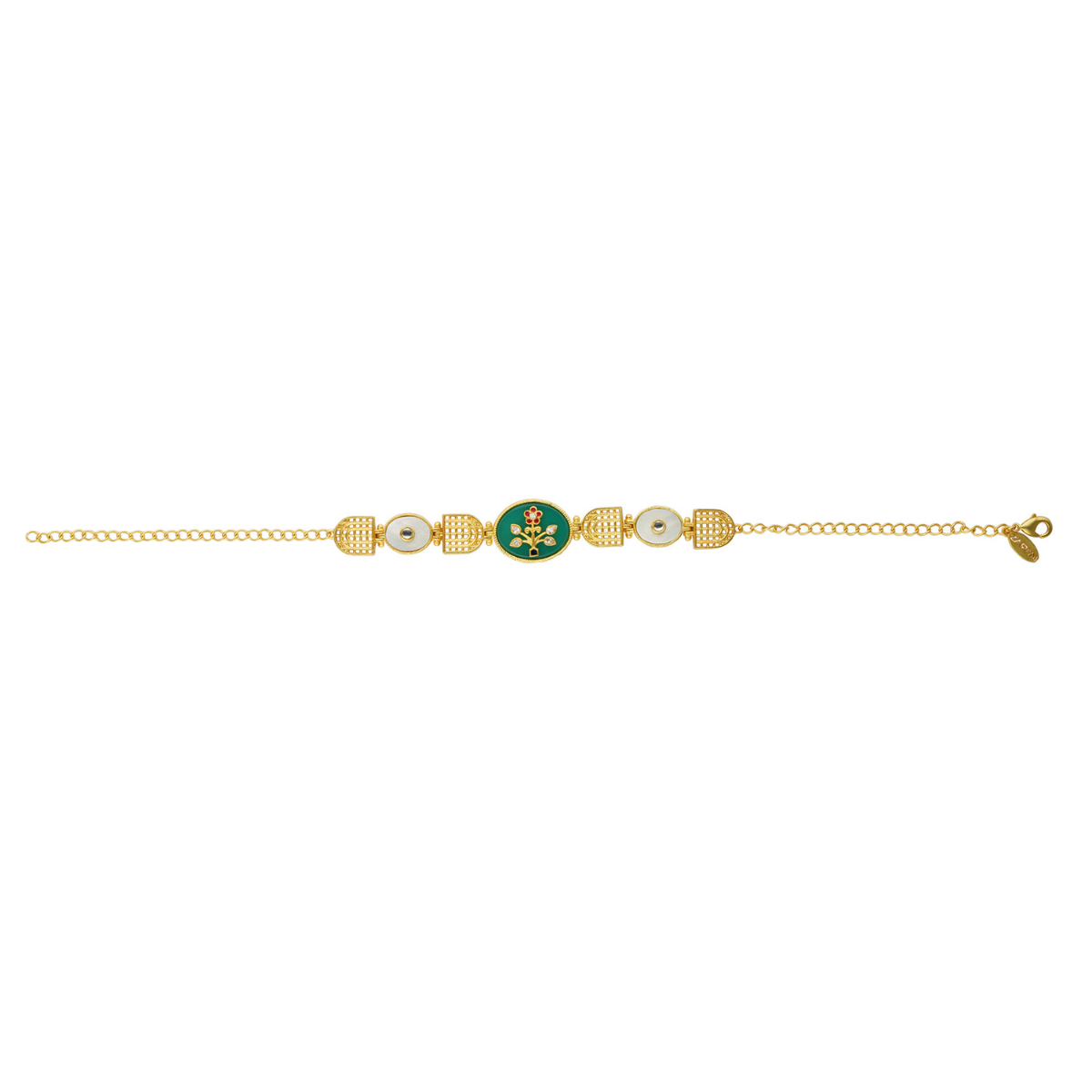 Hindutwa Auspicious Om Lucky Urja Symbol Engraved Lucky Charm Protection  And Peace Green Onyx Crystal Bracelet For Men And Women  Astro Crystal Mart