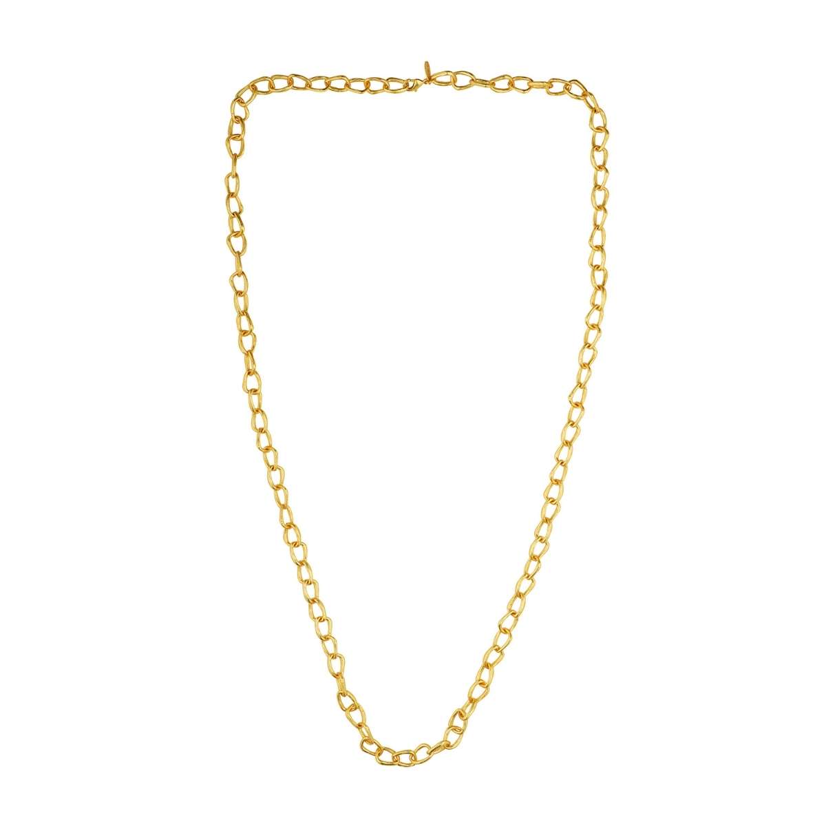 Moody Statement Goldtone Link necklace