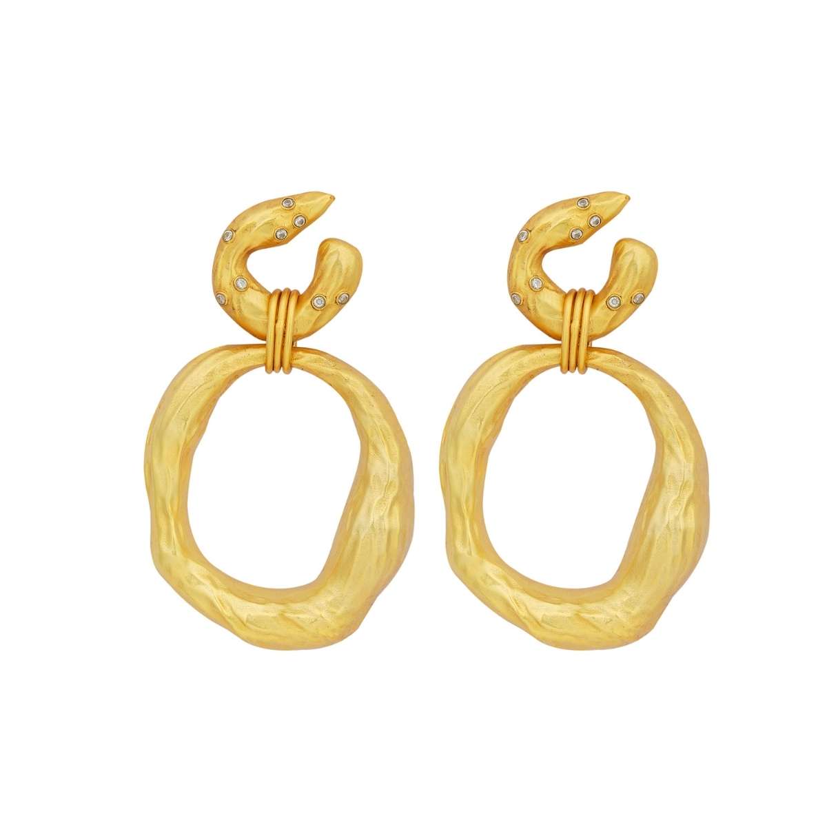 Fashionable Gold Plated Twist Design Bali Hoop Earring For Women or Girls  at Rs 15/pair | Gopalpura Bypass | Jaipur | ID: 23194316930