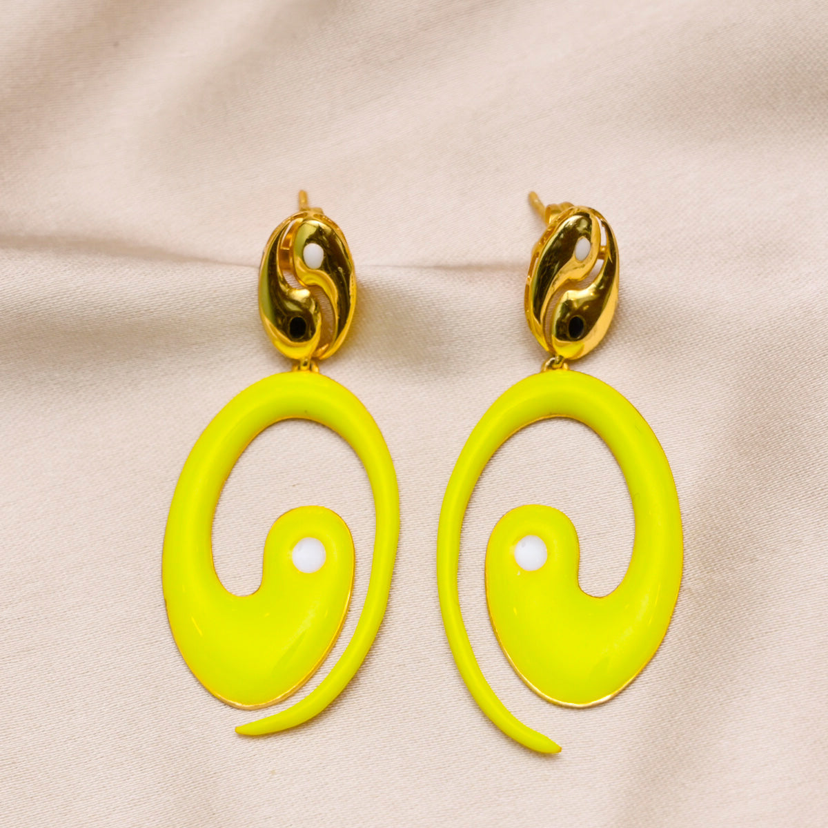 Joyful Swirls Drop Earrings