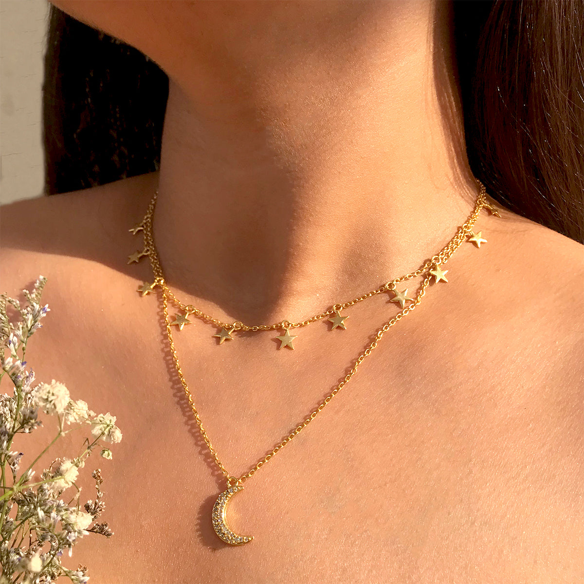 Buy All In Layered Necklace In Gold Plated 925 Silver from Shaya by  CaratLane