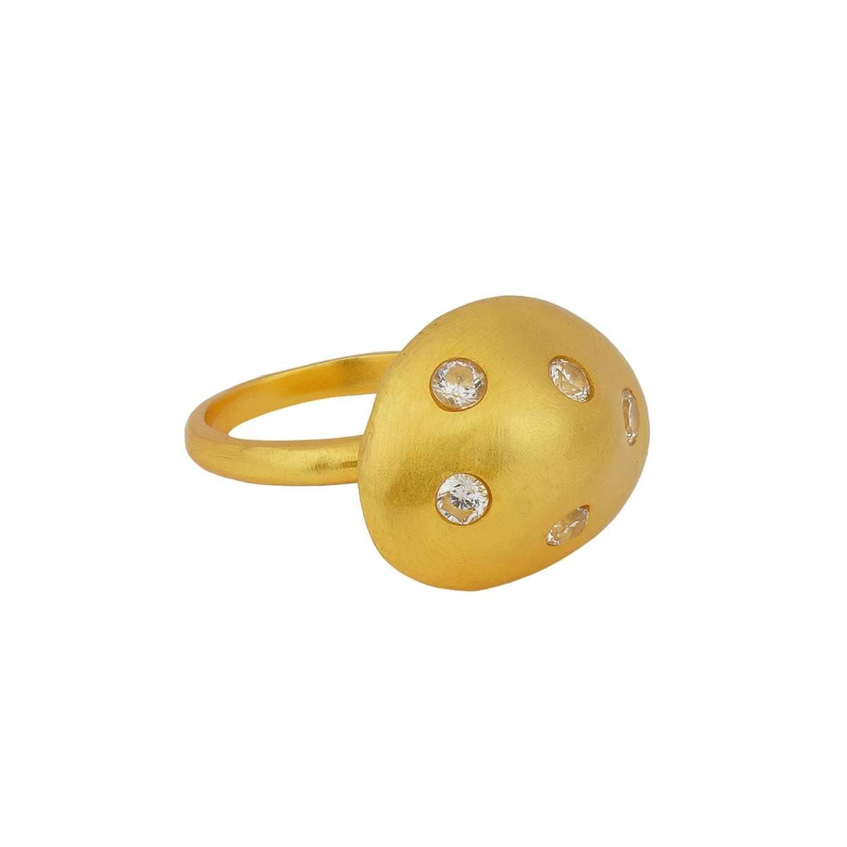 Sparkle in Gold Statement Ring