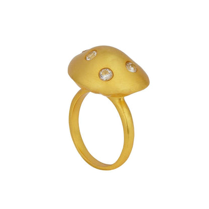 Sparkle in Gold Statement Ring