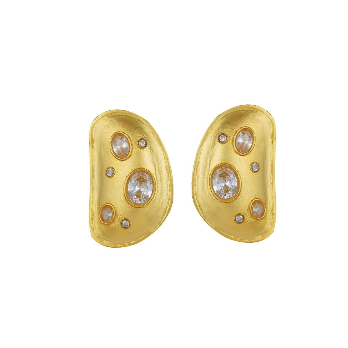Sparkle in Gold Stud Earrings