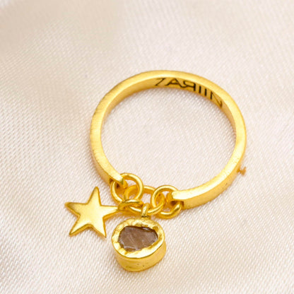 Star Of Citrine Ring
