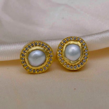 Witty and Wise Baroque Pearl Earrings