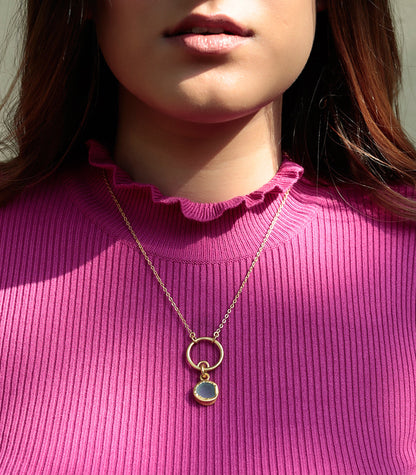 Circle and a Loop Necklace